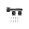 National Hardware Modern Drop Bar Latch, 8-3/32 in L, 1-11/32 in W, Steel, Black N166-023 - alternate 4