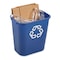Rubbermaid Commercial DESKSIDE RECYCLING CONTAINER SMFG295673BLUE - alternate 6