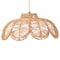 Bali & Pari Neorah Natural Rattan Pendant Lampshade - Boho Ceiling Light Cover with Handcrafted Petal Shape 261-14236-ZORO - alternate 1