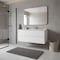 Homeroots 48" White Wood Freestanding Bathroom Vanity With White Sink And Two Drawers 627510 - alternate 5