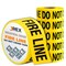 Jrex Safety Fire Line Do Not Cross Tape Roll - 1000 Ft x 3 Inch Wide Each - Yellow, 6PK PFLT-JR-6PK - alternate 1