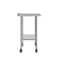 Flash Furniture Rawcliffe SS 18Ga Work Table w/1.5in. Backsplash, Undershelf and 2 Locking Casters, 48 x 24 x 36 NH-WT-2448BSP-CAS-GG - alternate 8