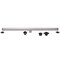 Kingston Brass 72-Inch Stainless Steel Linear Shower Drain with Reversible Tile Insert and Flat Grate BSFK7228 - alternate 1