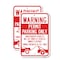 Signmission Warning Permit Parking Only Unauthorized Vehicles 1, 18'' X 24'' 2 Signs, Heavy Gauge Aluminum, 2PK A-1824-2PACK-24672 - alternate 1