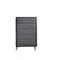 Homeroots 32" Light Gray Wood Five Drawer Dresser 286556 - alternate 1