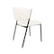 Manhattan Comfort Drift Metal Vegan Leather Side Chair in Ivory - Set of 4 DC1532-3 - alternate 6