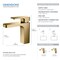Kibi Blaze Single Handle Bathroom Vanity Sink Faucet, Pop Up Drain C-KBF1017BB - alternate 6
