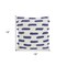 Homeroots 18" Blue and White Geometric Cotton Throw Pillow 527791 - alternate 5