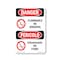 Signmission OSHA Danger Sign, Flammable No Smoking Bilingual, 24in X 18in Rigid Plastic, OS-DS-P-1824-VI-1824 OS-DS-P-1824-VI-1824 - alternate 1