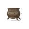 Homeroots 34" Champagne Novelty Three Drawers Solid Wood Nightstand 347088 - alternate 2