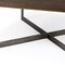 Homeroots 34" Brown Solid Wood and Metal Square Coffee Table 393163 - alternate 6