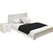 Homeroots Two Piece White Solid and Manufactured Wood Bedroom Set 569371 - alternate 1