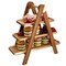 Megachef Acacia Wood 3 Tiered Rectangular Ladder Tray Set 750122162M - alternate 3