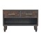 Homeroots 34in Brown Solid Wood Storage Bench With Shoe Storage 723443 - alternate 1