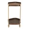 Homeroots 27in Walnut And Brass Wood and Steel Rolling Bar Cart 668799 - alternate 6