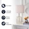 Jonathan Y Augustine 26" Glass LED Table Lamp, Smoked Gray JYL4003A - alternate 2