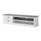 Homeroots 71in Classic White and Black Entertainment Unit with Two Drawers 397710 - alternate 5