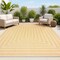 Jonathan Y Chevron Modern Concentric Squares Orange/Cream 5 ft. x 8 ft. Indoor/Outdoor Area Rug SMB206C-5 - alternate 1
