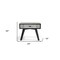 Homeroots Black and Gray Contemporary Wooden Nightstand with Single Drawer 473017 - alternate 3