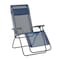 Homeroots 27" Blue Metal Outdoor Zero Gravity Chair with Blue Cushion 373472 - alternate 1