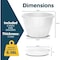 Lifemaster 10-Inch Whiskey Barrel Planters, Durable Plastic Pots with Drainage and Saucer, 5PK LMPBP5WHE55 - alternate 2