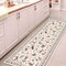 Jonathan Y Catmosphere Festive Feline Floral Border Non-Slip Machine-Washable Ivory 2 ft. x 8 ft. Runner Rug ANM100E-28 - alternate 3