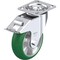 Blickle Swivel Plate Caster, PU, 6", Brake LE-ALST 150K-14-FI-CO - alternate 1