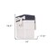 Homeroots 14" X 17.5" X 19.5" White blue rectangular willow Basket Set Of 5, 5PK 364162 - alternate 3