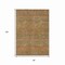 Homeroots 8' X 10' Taupe And Brown Striped Washable Indoor Outdoor Area Rug 615641 - alternate 3