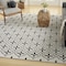 Homeroots 8' X 10' Ivory And Black Geometric Indoor Outdoor Area Rug 573069 - alternate 3