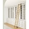 Quiet Glide 8.92 ft. White Oak Contemporary Wheel Bronze Rolling Hook Removable Ladder, 12 ft. Rail QG.540-9WO-12-H.07 - alternate 1