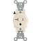 Leviton 20A Light Almond Commercial Grade 5-20R Tamper Resistant Single Outlet R56-T5020-0TS - alternate 1