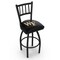 Holland Bar Stool Co 25" Blk Wrinkle Wake Forest Swivel Bar Stool, Jailhouse Back L01825WakeFr - alternate 1