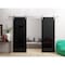 Sartodoors Double Barn Door 64 x 80 inches, Planum 0010 Gloss Black, 13FT Silver Rail Track Set, Solid Panel I PLANUM0010DB-S-GLB-64 - alternate 1