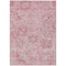 Homeroots 9' X 12' Pink And Gray Damask Washable Indoor Outdoor Area Rug 603783 - alternate 4
