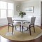 Homeroots 8' Gold Gray And Ivory Round Oriental Washable Indoor Outdoor Area Rug 598408 - alternate 8
