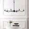 Jonathan Y Shana 35.5" 6-Light Grand Modern Transitional Adjustable Sculptural Wavy Arm Candle-Style Metal LED JYL9558C - alternate 9