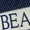 Homeroots 55" X 70" Navy Blue And White Stripe Cotton Beach House Embroidered Throw Blanket with Fringe 713574 - alternate 2