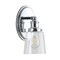 Jonathan Y Beverly 5" 1-Light Iron/Seeded Glass Classic Cottage LED Vanity Light, Chrome JYL7530A - alternate 7