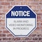 Signmission Notice Alarm and Video Monitoring i, 10 inch X 10 inch, Aluminum Metal Signs, 5PK OC-A-5Pack-10-325 - alternate 4