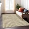 Homeroots 8' X 10' Gold And Beige Geometric Washable Indoor Outdoor Area Rug 583285 - alternate 2