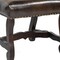 Homeroots Set of Two Cream and Dark Brown Wood Leather And Linen Dining Side Chairs 588329 - alternate 4