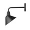 Homeroots Wide Shade Matte Black LED Wall Light 398461 - alternate 2