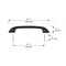 Richelieu 5 1/16-inch (128 mm) Center to Center Matte Black Contemporary Cabinet Pull BP7350128900 - alternate 3