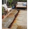 Homeroots 5' X 8' Rust And Charcoal Abstract Washable Indoor Outdoor Area Rug 630472 - alternate 1