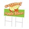 Signmission Caramel Apple Slices Die Cut Yard & Stake plastic window, 2436-Caramel Apple Slices C-DC-2436-Caramel Apple Slices19 - alternate 1