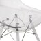 Leisuremod Dover Dining Side Chair with Acrylic Legs, Clear, 4PK EPC19CL4 - alternate 4