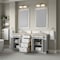 James Martin Vanities Bristol 72" Double Vanity, Bright White, w/ 3 CM Tajnar Eclos Top 157-V72-BW-3TJR - alternate 2