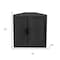 Homeroots Set Of Four Black Wood Corner Accent Cabinet With Two Doors 712122 - alternate 3