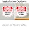 Signmission Private Property Shield Sign Do Not Spra, 4 inch X 4 inch, Vinyl Decal, 2PK SHI-D-2PACK-4-449 - alternate 3